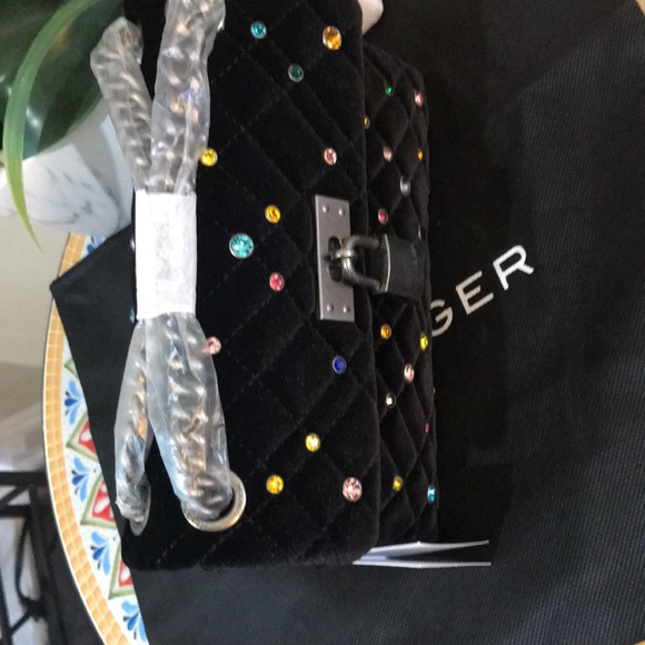 Kurt Geiger London Mini Brixton Shoulder Bag In Charcoal - - Picture 4 of 17